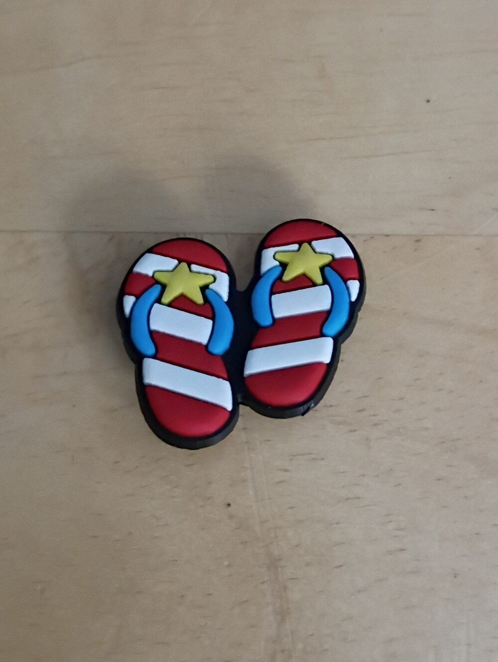 10 for $10 Jibbitz Croc Charms - Beach Summer Red White Blue Flip Flops - New